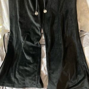 NWT Michael Kors velour wide leg pants, black, Buttery Soft comfy